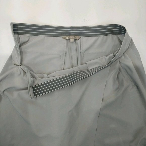 Athleta Size 14 Build In Shorts 2 in 1 Skort Pleated Elastic Waist Pocket Hiking - Picture 5 of 10